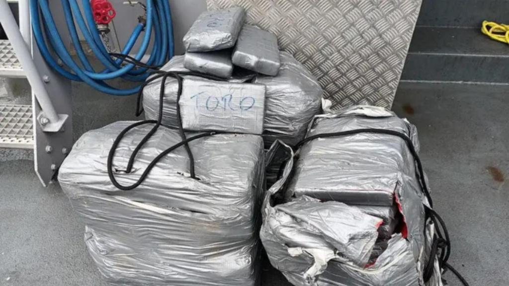 Buque donde se encontró cocaína en La Rochelle, Francia.