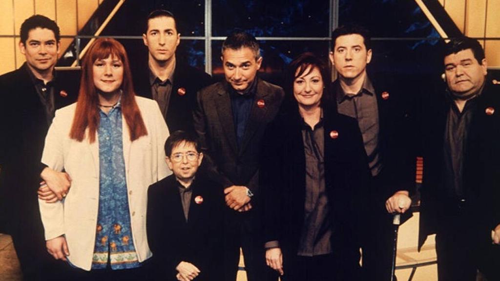 Javier Sardá con sus colaboradores.