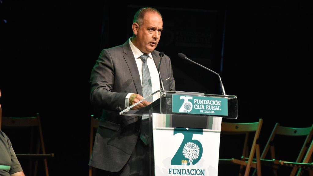 El presidente de Caja Rural, Nicanor Santos