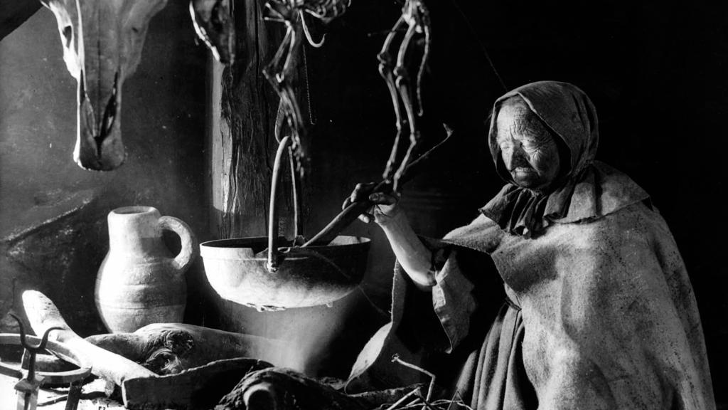Maren Pedersen, la actriz no profesional que interpreta una de las brujas en 'Häxan'.