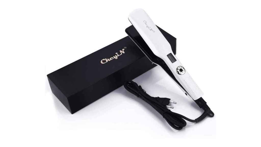 Plancha con placa calefactora más ancha de Ckeyin