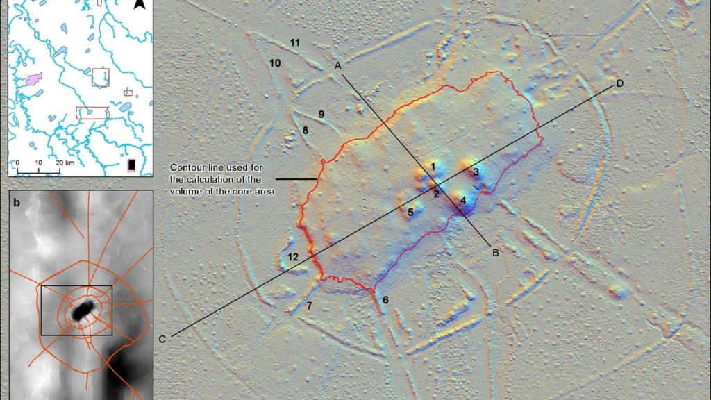 Imagen de la ciudad perdida de Cotoca a través de tecnología LiDAR