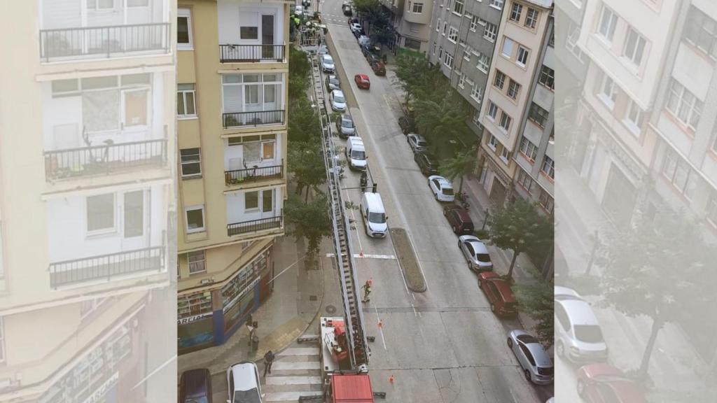 Caída de cristales esta tarde en ronda de Outeiro