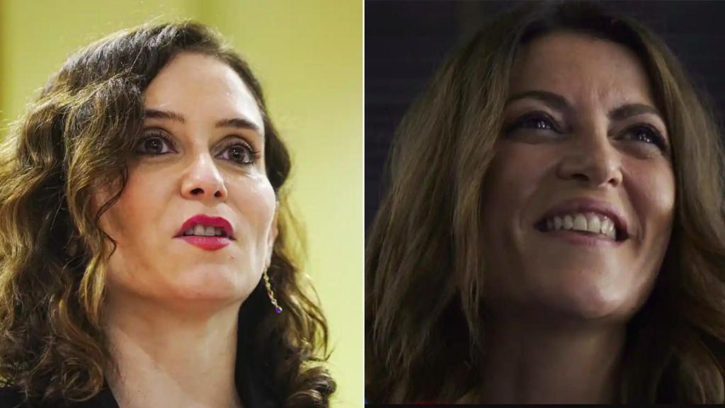 Díaz Ayuso y Olona en un fotomontaje.