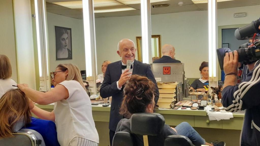 Xosé Manuel Gayoso durante el programa especial de los 30 años de Luar.