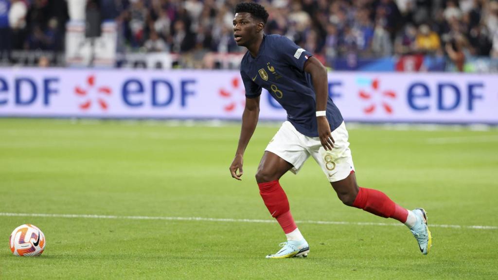 Tchouameni, en un partido con Francia.