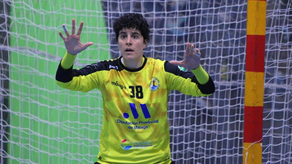 Merche Castellanos, portera del Balonmano Málaga Costa del Sol