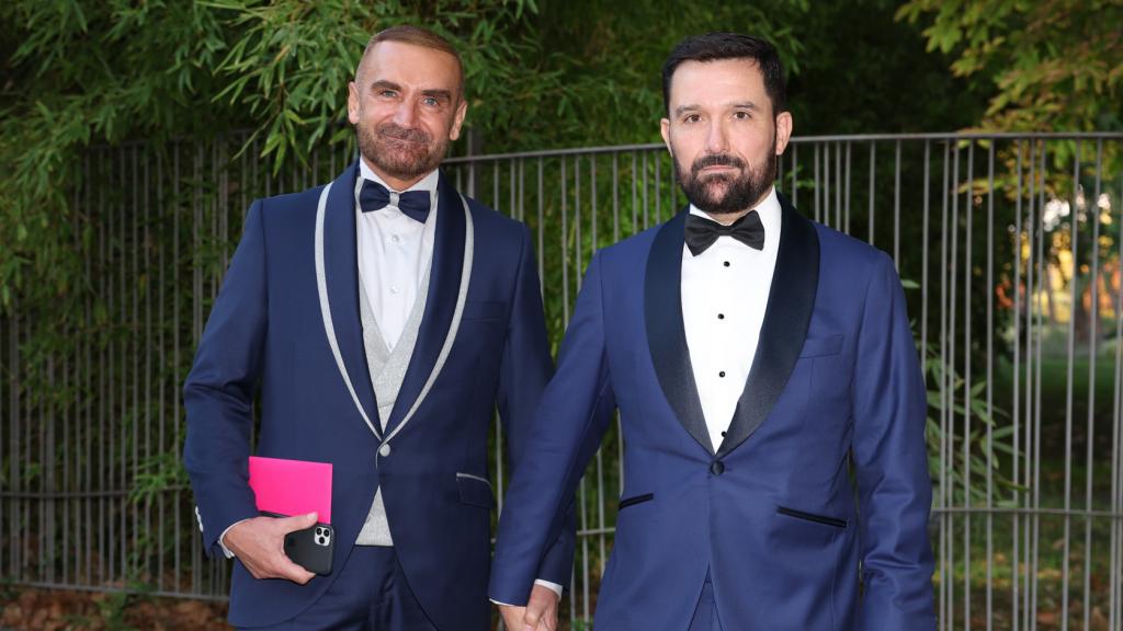 La pareja, a su llegada al Museo del Traje.