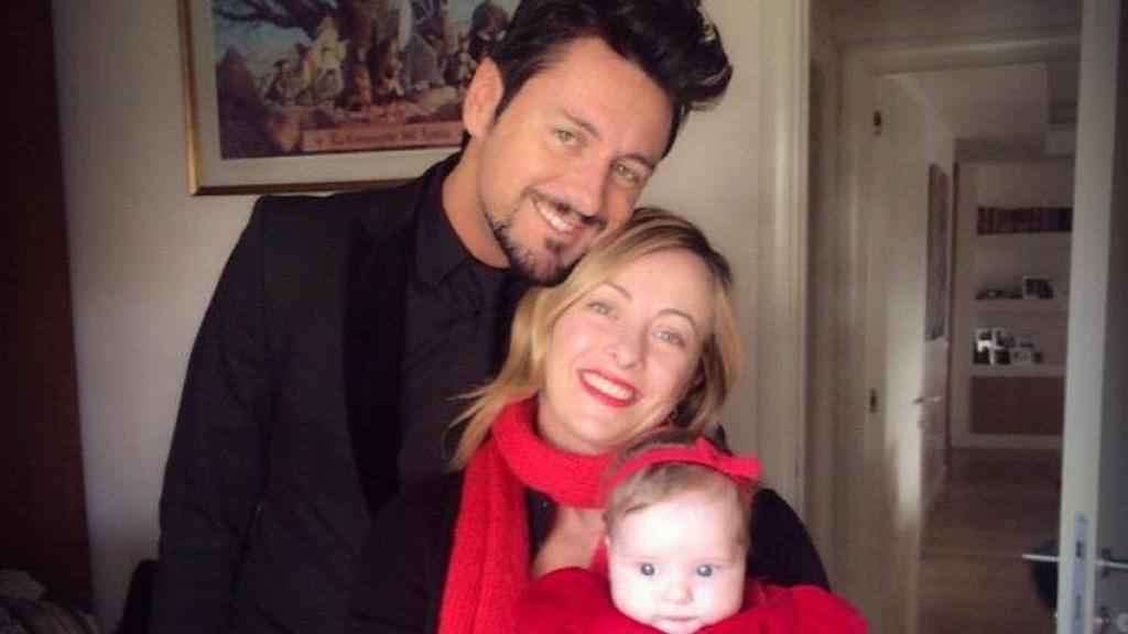 Andrea Giambruno y su pareja, la futura primera ministra Giorgia Meloni.