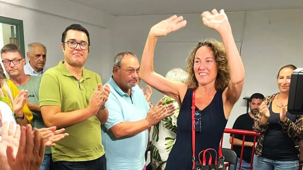 María Jose Adsuar cuando presentaba su precandidatura para liderar las listas socialistas en Alicante.