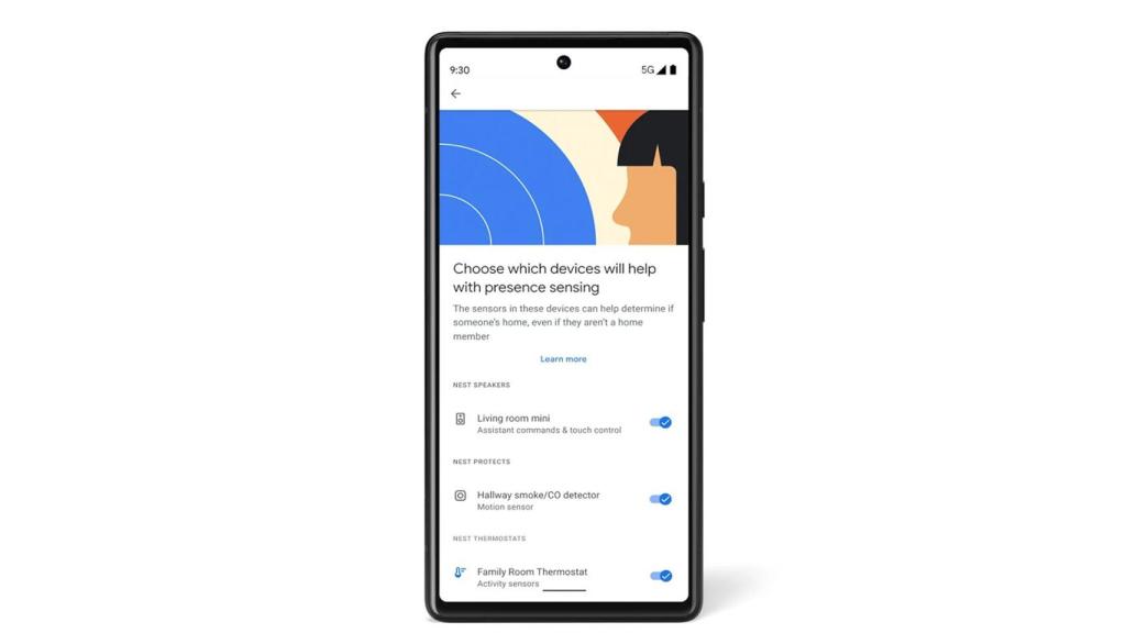 La app Google Home con el nuevo ajuste