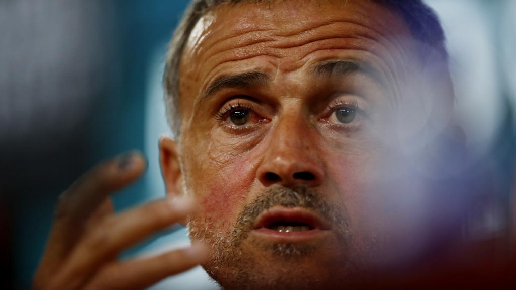 Luis Enrique, en rueda de prensa de la UEFA Nations League