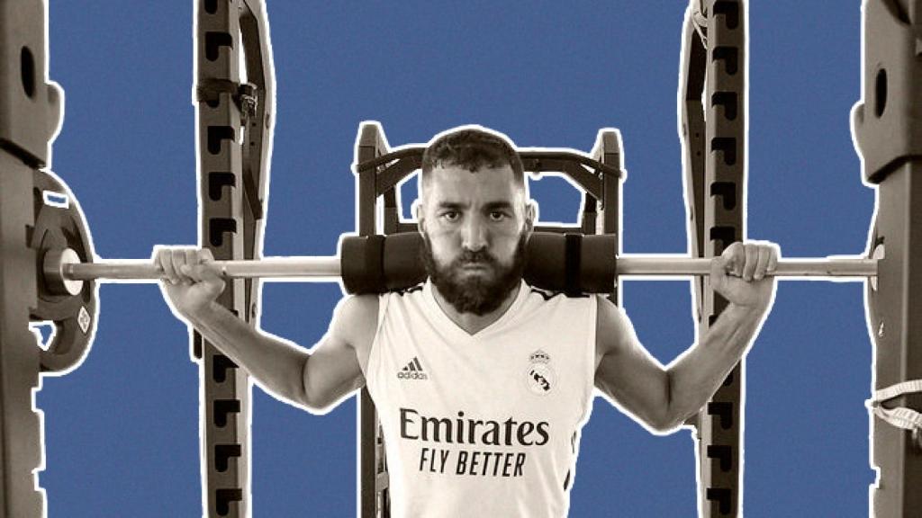 Karim Benzema, entrenando