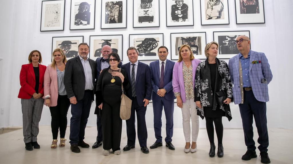 Inauguración de la exposición 'Manolo Millares (1926-1972) (Cincuenta años después)' en Cuenca. Foto: JCCM.