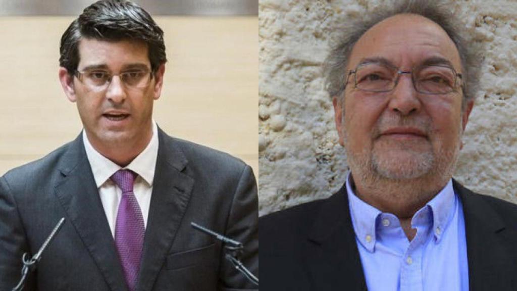 Jorge Rodríguez, a la izquierda, y José Luis Vera, a la derecha.