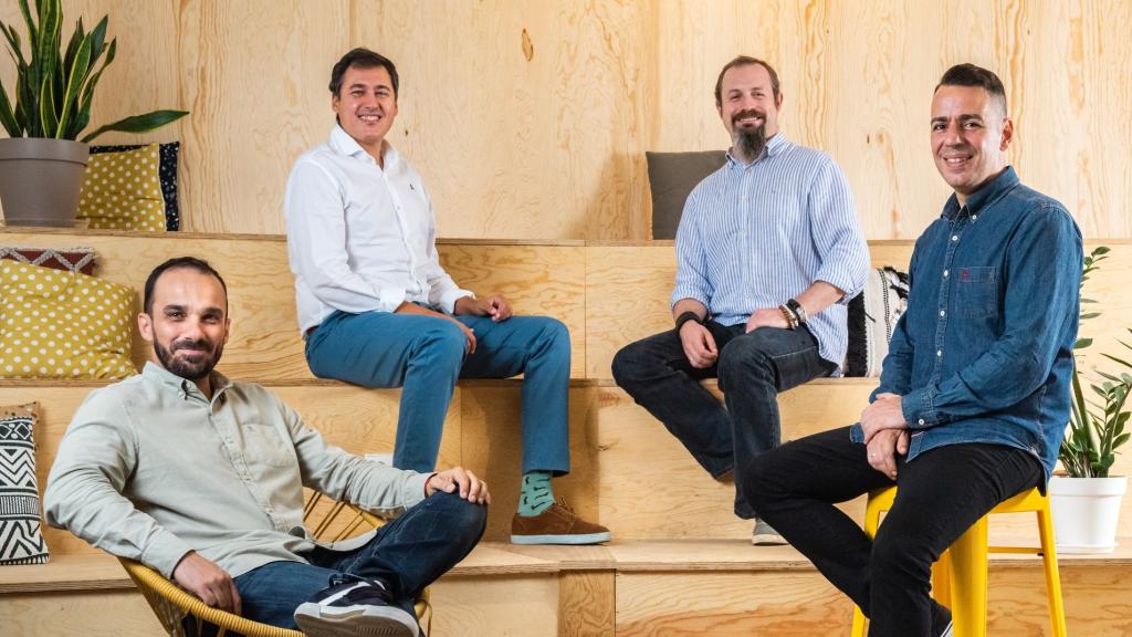 Los cuatro fundadores de Climbspot: Juan Carlos Milena, Eduardo Bernabé, Ángel Luis Quesada y Pedro Jareño.