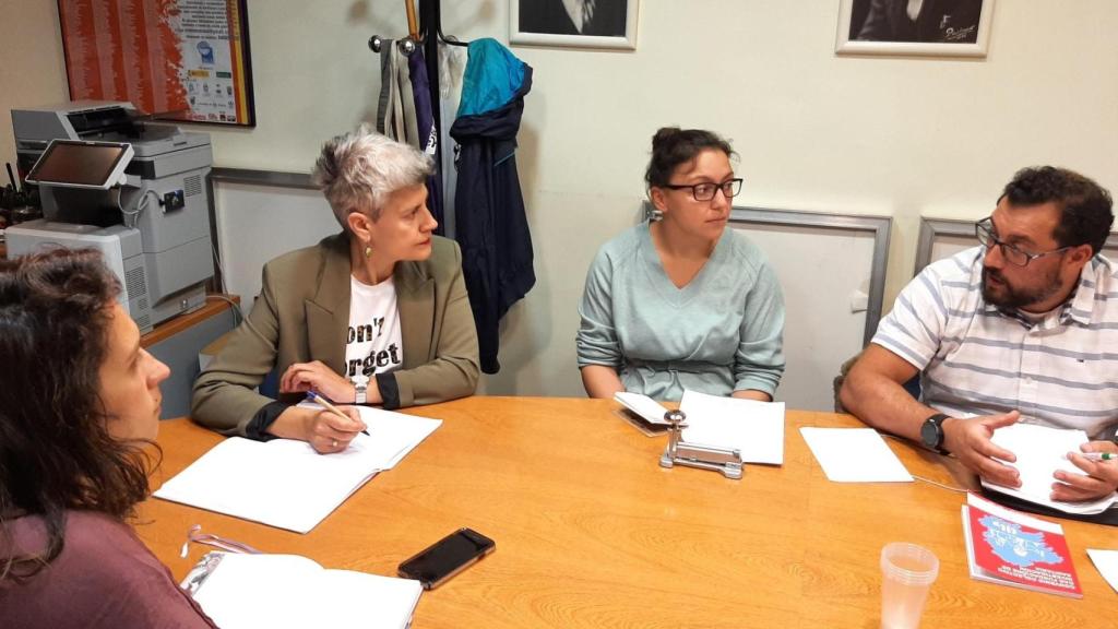 Reunión del BNG con representantes del comité de empresa de la Fundación Profesor Novoa Santos.