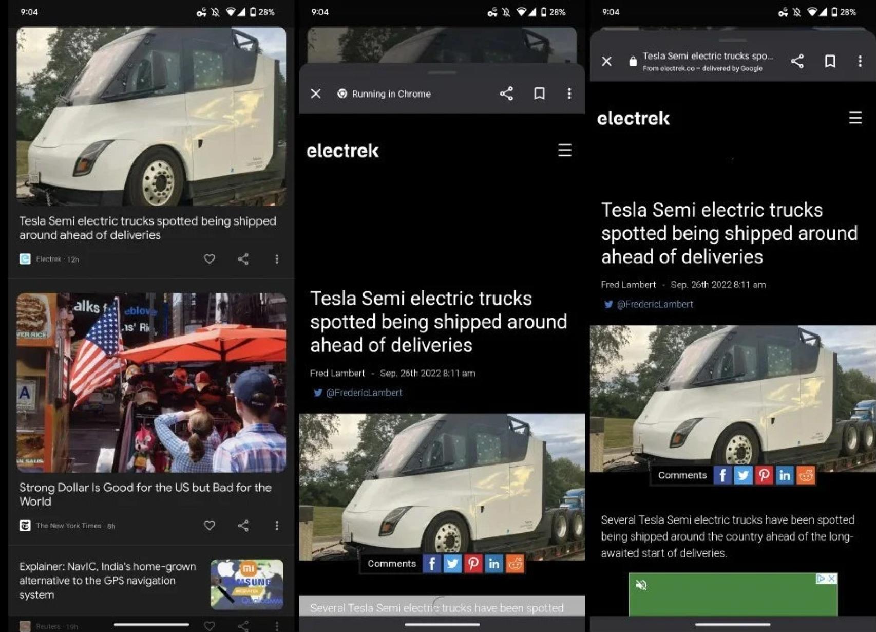 Noticias sin pantalla completa en Gooogle Discover