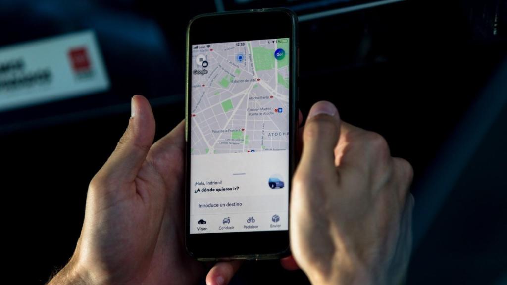 La aplicación de Cabify.