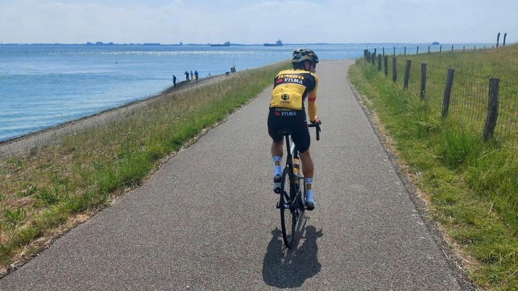 Milan Vader durante un entrenamiento