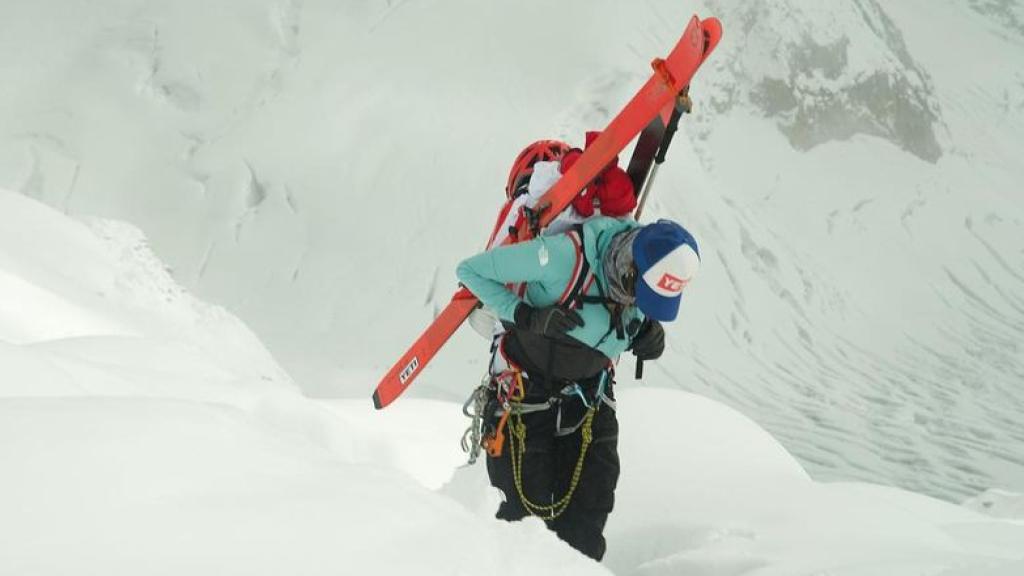 Hilaree Nelson durante una expedición