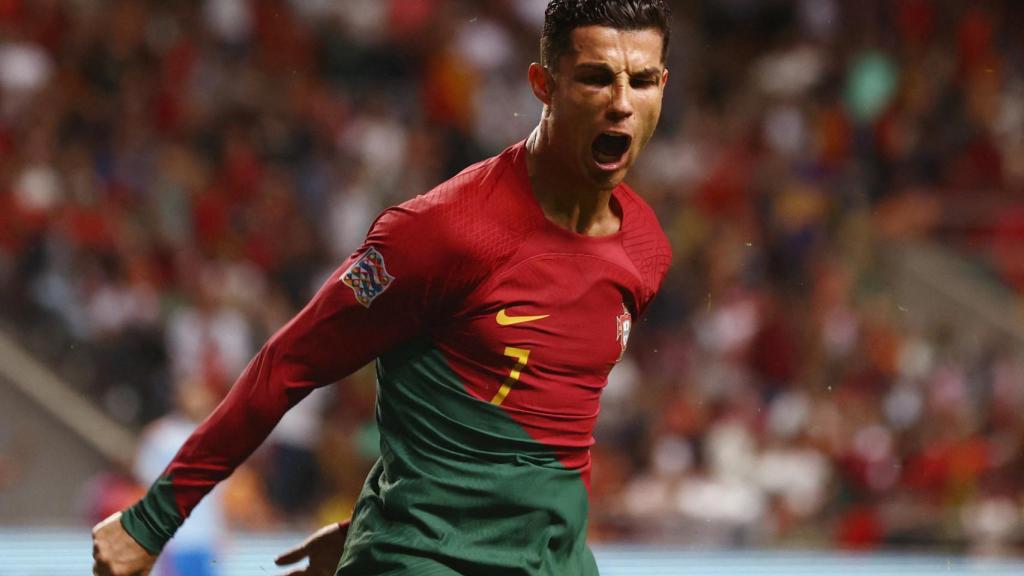 Cristiano Ronaldo, en un partido de la selección de Portugal