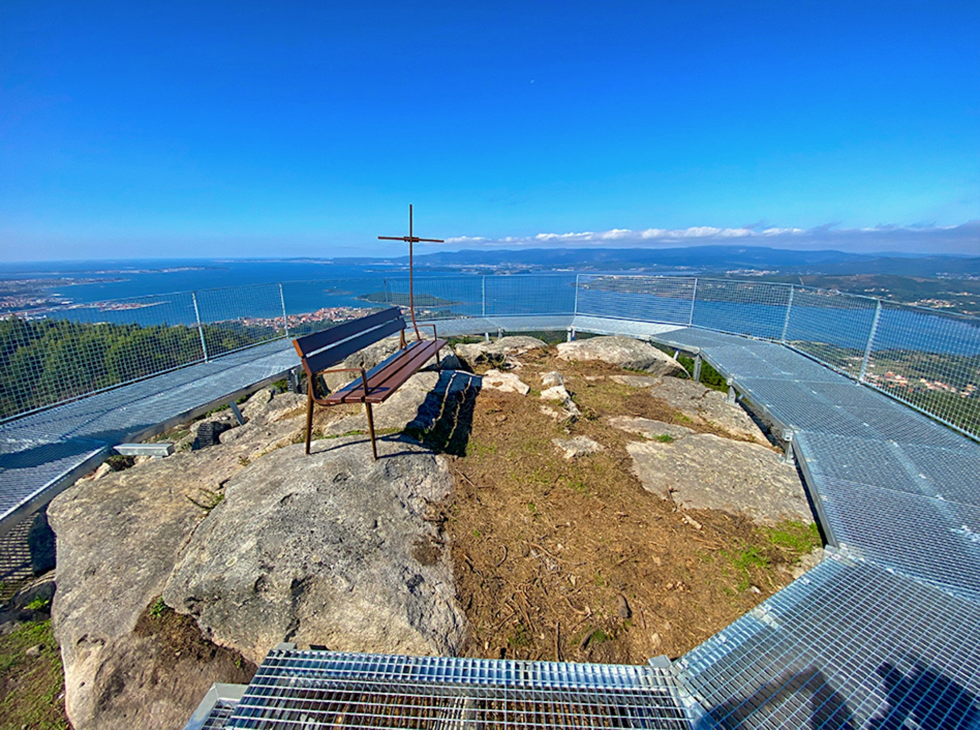 Nuevo mirador en el Monte Xiabre. Foto: Concello de Vilagarcía