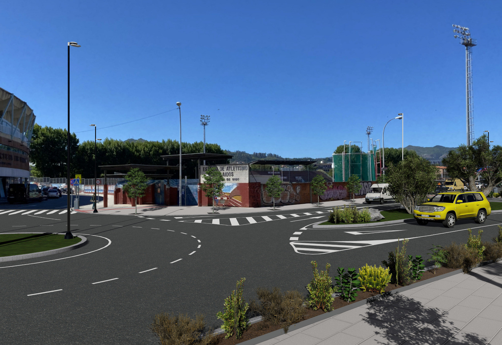 Humanización del entorno de Balaídos. Imagen: Concello de Vigo