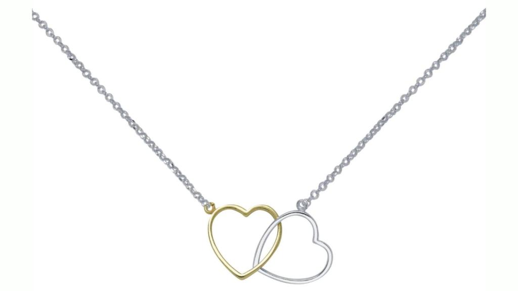 Gargantilla corazones entrelazados plata de Customima.