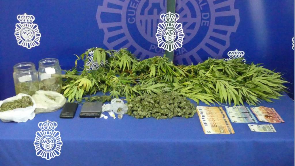 Droga incautada por al detenido