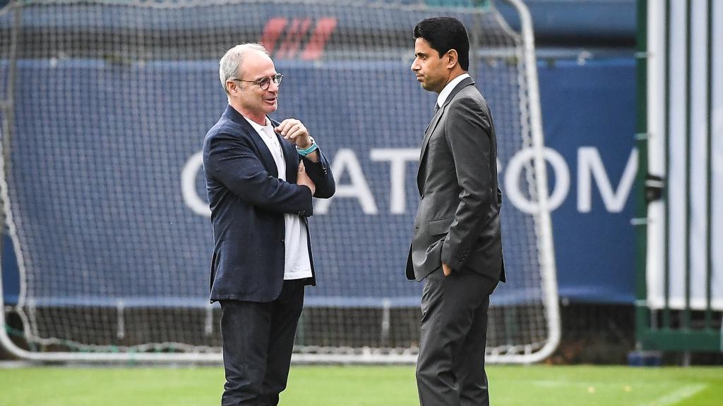 Nasser Al-Khelaïfi y Luis Campos
