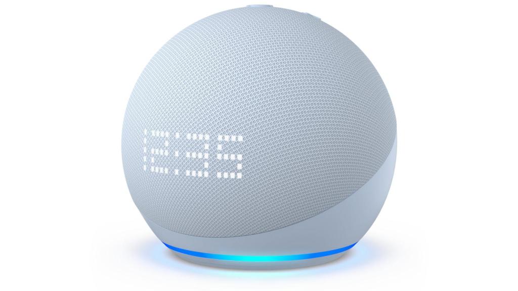 Amazon Echo Dot con reloj