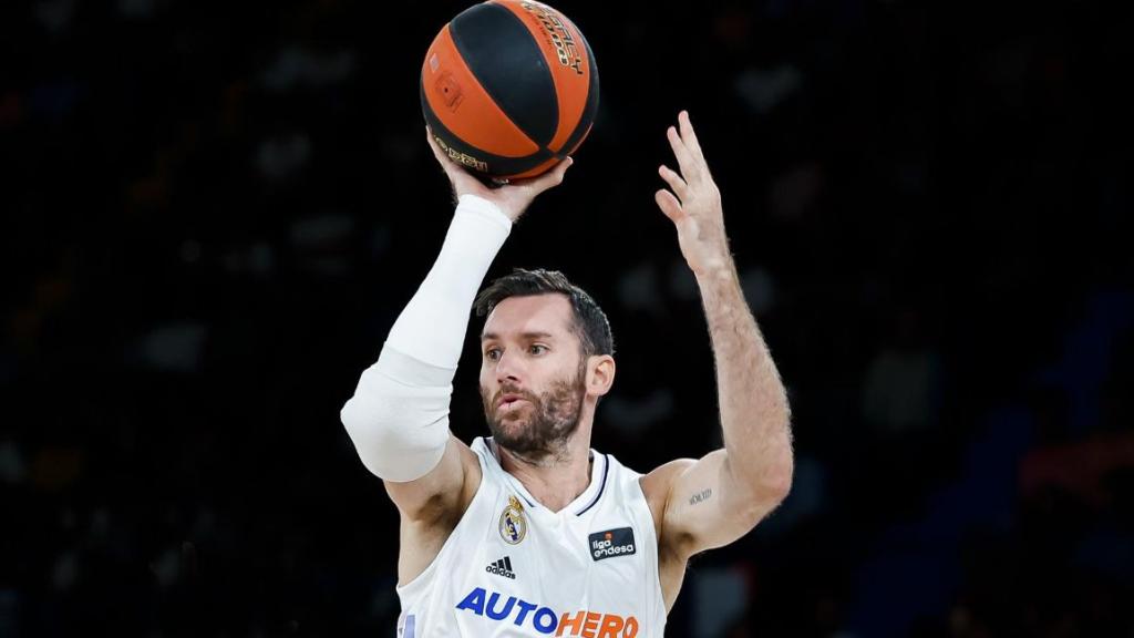 Rudy Fernández, en un partido del Real Madrid de Baloncesto