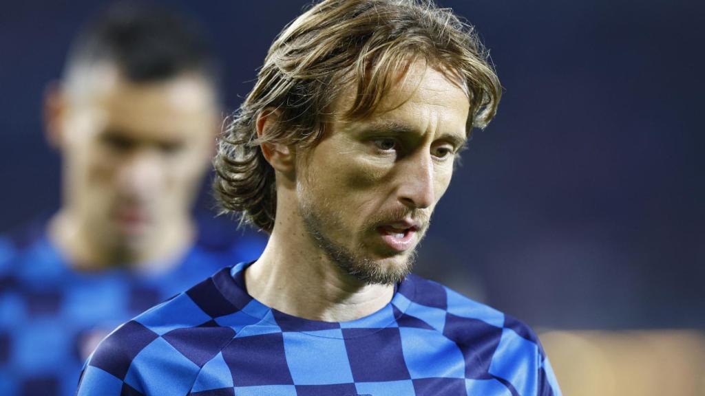 Modric, con su selección.