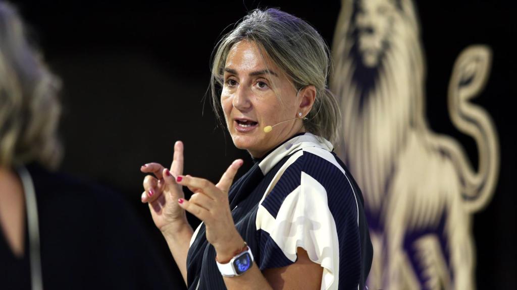 Milagros Tolón, alcaldesa de Toledo, en el reciente Foro de Turismo de El Español El Digital CLM. Foto: Óscar Huertas