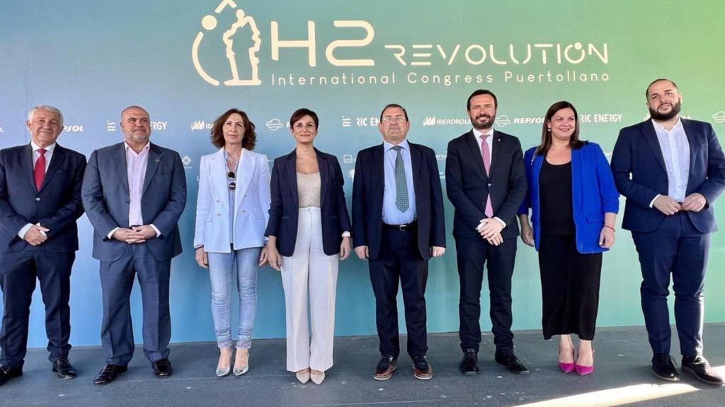 Isabel Rodríguez en la clausura del Congreso Internacional del Hidrógeno H2 International de Puertollano. Foto: Europa Press.