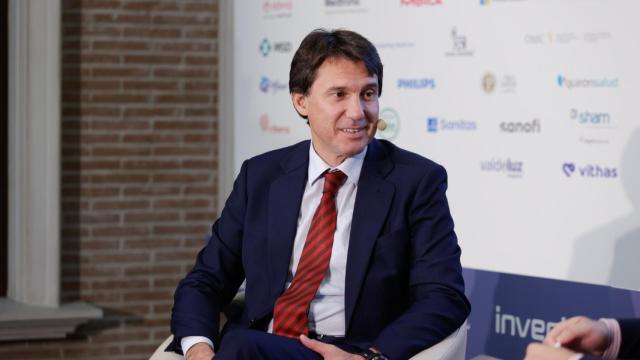 Juan López Belmonte, presidente de Laboratorios Rovi, durante su conversación bajo el título 'Tejido industrial', en la tercera jornada del III Simposio del Observatorio de la Sanidad.