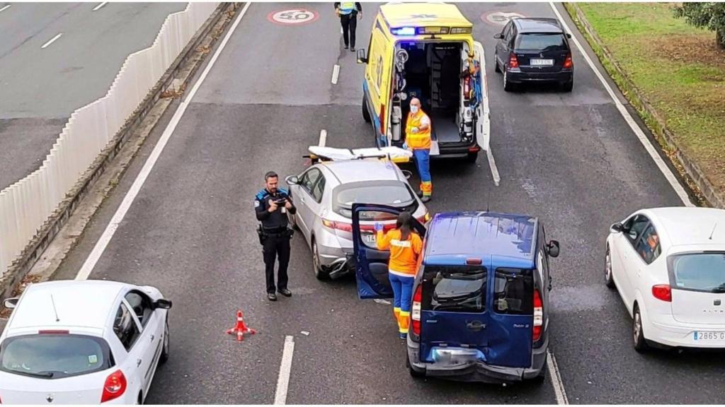 Accidente este miércoles en Alfonso Molina.