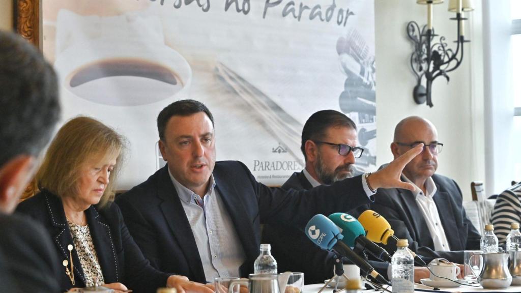 El presidente provincial esta mañana en la ciudad departamental