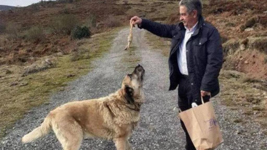 Una imagen de Miguel Ángel Revilla con Luci