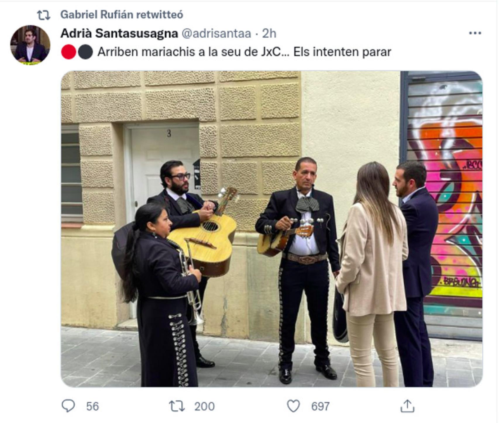 El retuit de Rufián.