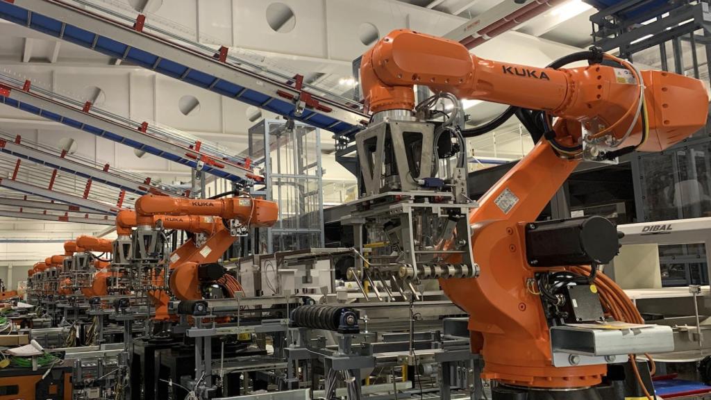 Imagen de la tecnología punta implantada en la nueva fábrica 4.0 de Patatas Meléndez