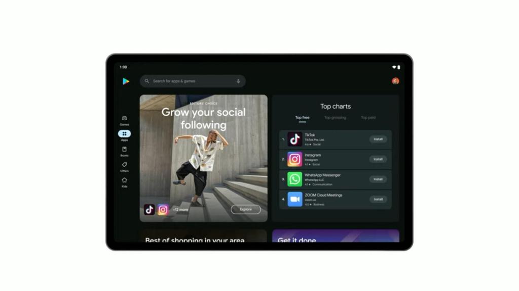 Google Play Store tiene nuevo y mejorado diseño
