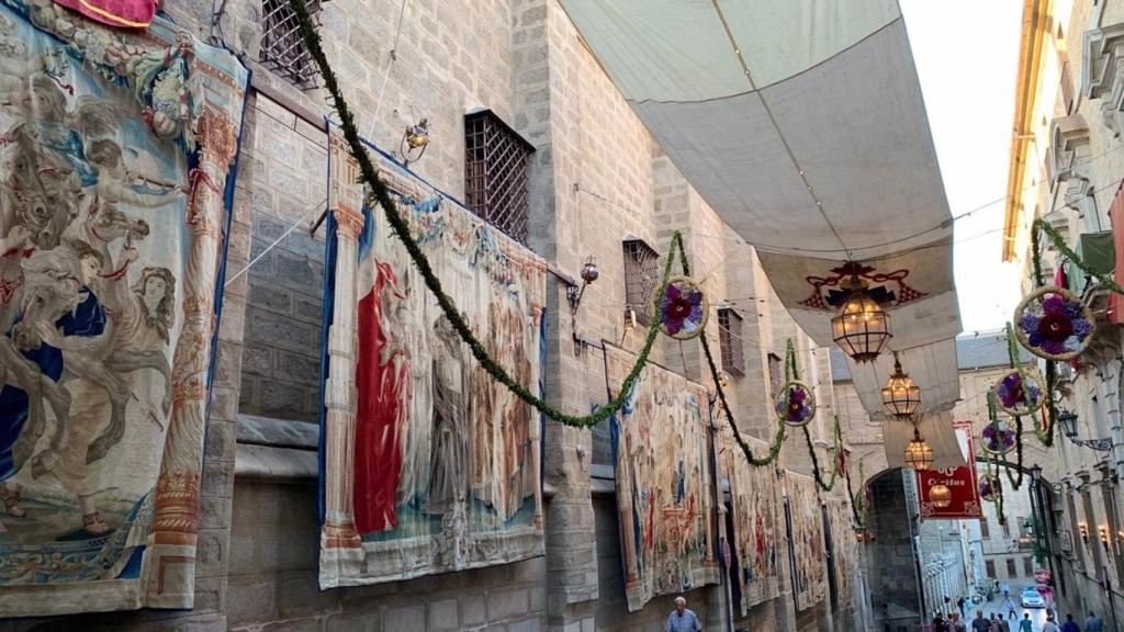 Calle de Toledo en el Corpus. Foto: Arzobispado de Toledo.