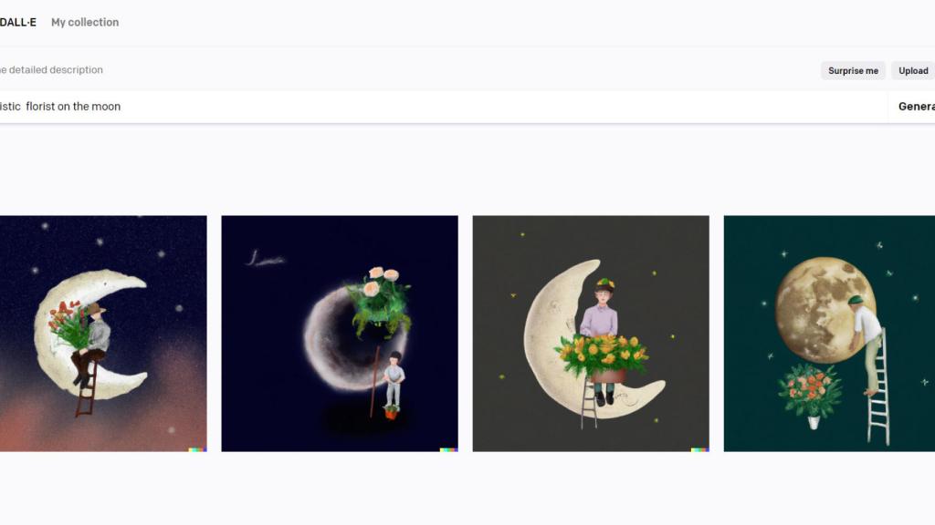 DALL-E 2 generando pinturas