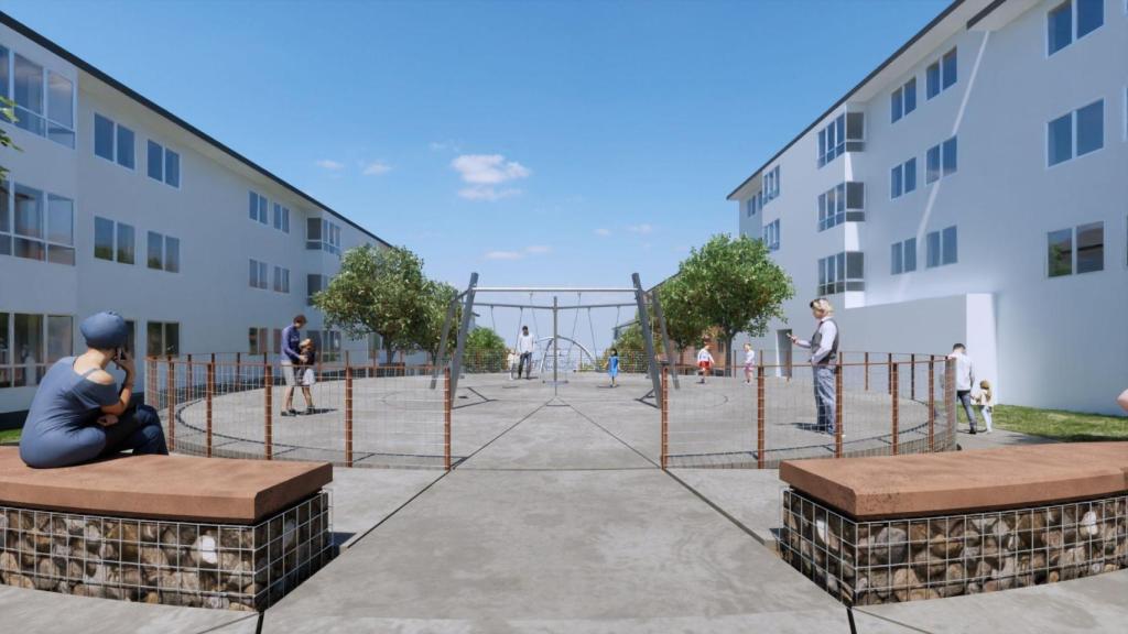 Así será la plaza Galán de Arteixo tras su reforma.