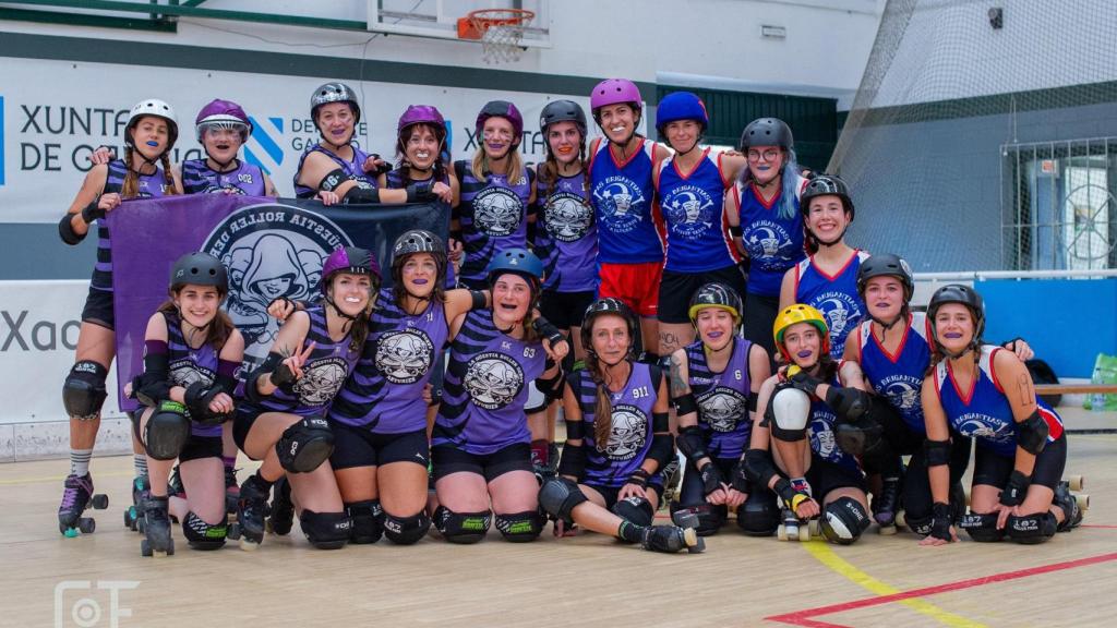 As Brigantias Roller Derby en el inicio de temporada en A Coruña.