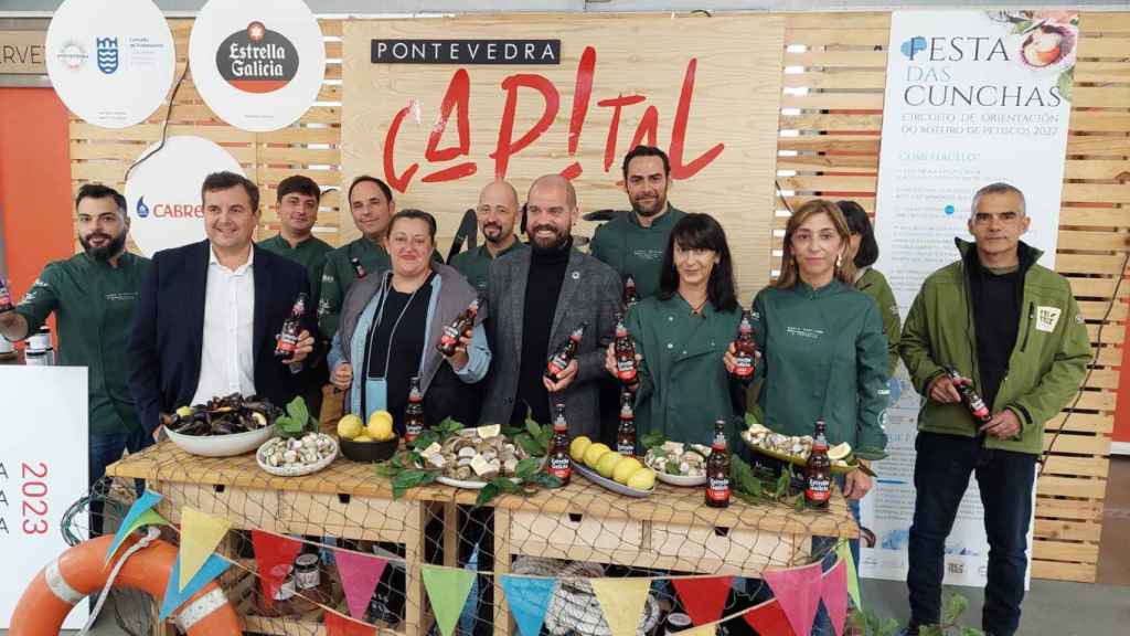 Inauguración de la Festa das Cunchas en Pontevedra.