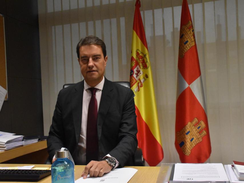 El viceportavoz del PP en las Cortes, Ángel Ibáñez, durante la entrevista.