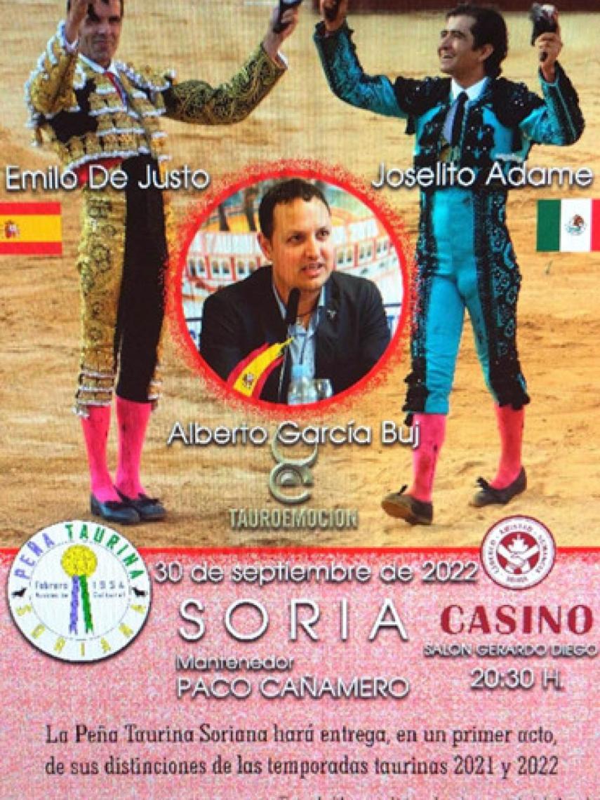 Cartel de la entrega de premios